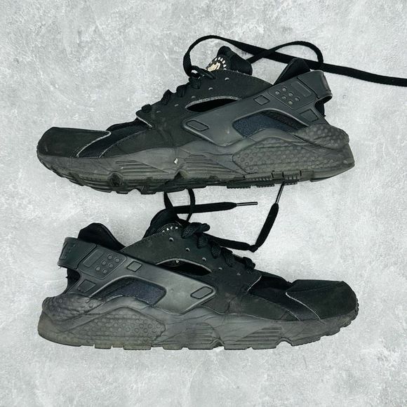 Nike Air Huarache Run Triple Black Sneakers Men’s Size US 8 Eu 41